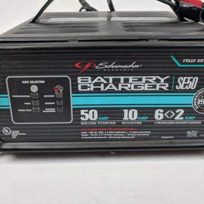 Battery Charger, SE50, Fully Automatic, Schumacher Electric, 50A Engine Starter