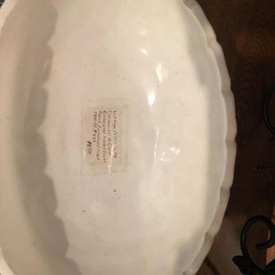 MILK GLASS FOOTED FRUIT BOWL