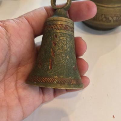 Lot of Brass (?) Bell, shoes, etc  signed  
