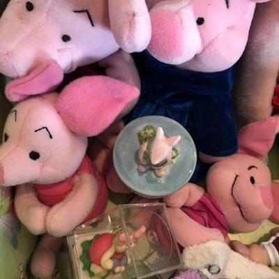 Winnie The Pooh PIGLET Collectibles Lot
