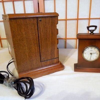 Lot 148: Crosby "Vintage" Radio Clock and Cassette Player Lot