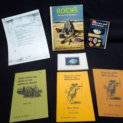 Lot 140: Six Indian Relics and Rock Reference Books