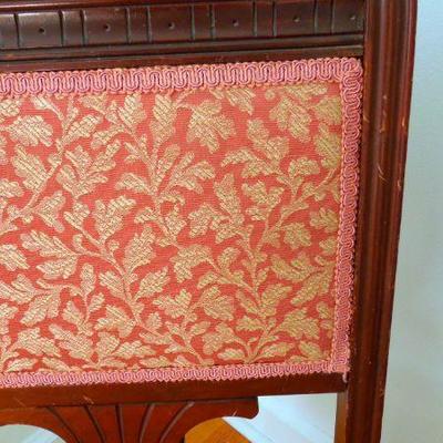 Lot 86: Two Eastlake Upholstered Parlor Chairs