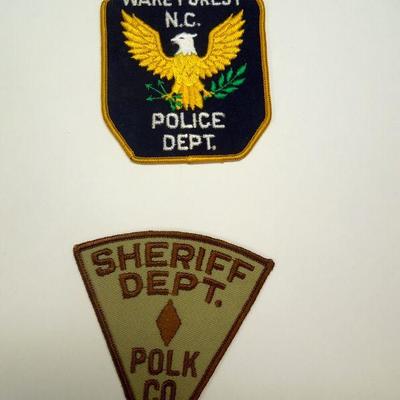 Lot 137:  Sixteen Vintage Embroidered NC Police Patches