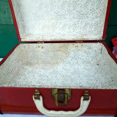 Lot 231: 1960's Latex Doll, Case and Homemade Clothes