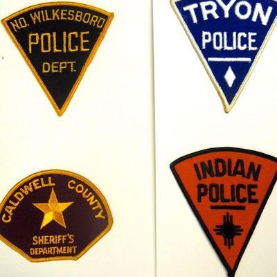 Lot 137:  Sixteen Vintage Embroidered NC Police Patches