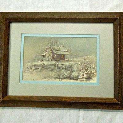 Lot 62: Group of Wood Framed Pictures