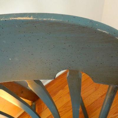 Lot 189: Original Bayou Watercolor by Flora Duval and Vintage Rocking Chair, 