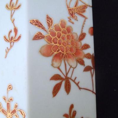 Lot 211: Asian Porcelain: Decorative Planters w/Bases and Hexagonal Japan Vase