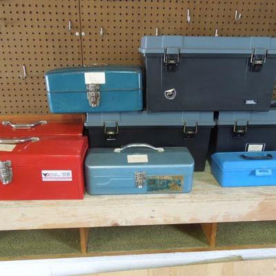 Lot 241: Eight Tool Boxes with Contents
