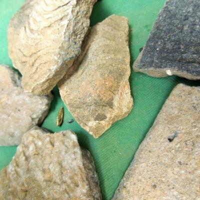 Lot 276: Large NC Cherokee Nation et al Relics and Arrowheads in Glass Case