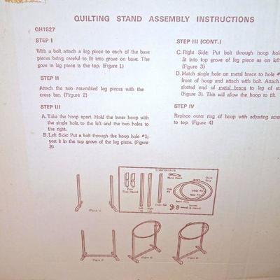 Lot 186: Quilting Frames, Books and Tools