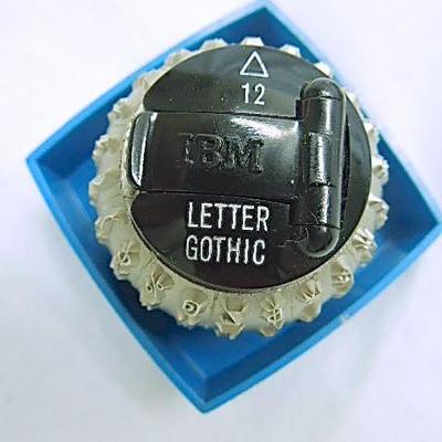 Lot 34: IBM Selectric II Typewriter Font Head and Ribbons