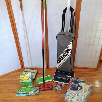 Lot 268: Oreck Vacuum, Bissell NuBroom and More