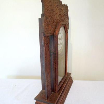 Lot 149: Antique Victorian Gingerbread Mantel Clock 