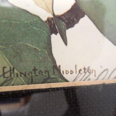 Lot 194: Metal Framed Sallie Middleton "Pileated Woodpecker"
