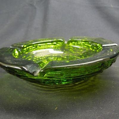 Lot 144: Group of Vintage Ashe Trays and Leather Desk Blotter