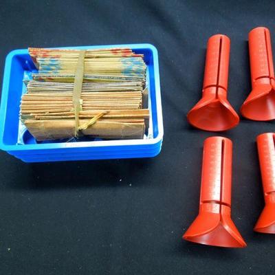 Lot 145: Coin Sorting Tubes, Sorting Trays and Money Related Items