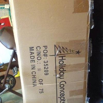 Lot 255:  Prelit 7.5 Ft Grove Spruce Xmas Tree in Box