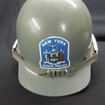Lot 141: Vintage NY Police Riot Helmet with Chin Strap