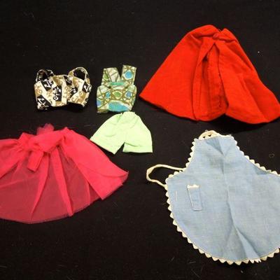Lot 49: Large Group of Vintage Homemade  Fashion Doll Clone Clothes 