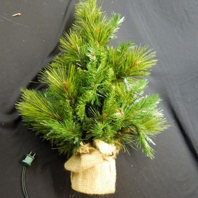Lot 8: One Wreath and Two Christmas Trees