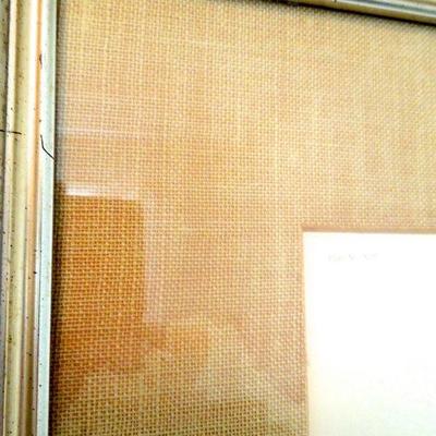 Lot 208: Vintage Framed Originals and Antique Glass