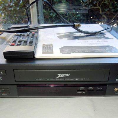 Lot 113: Zenith VCR and 20 Classic VHS Tapes