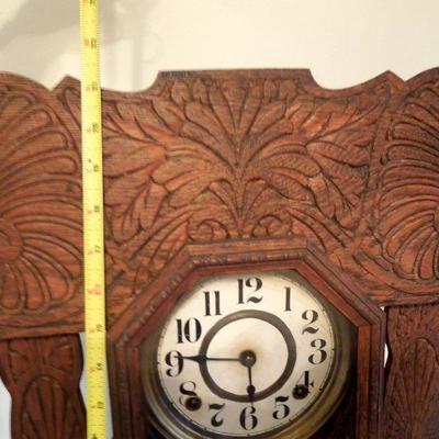 Lot 149: Antique Victorian Gingerbread Mantel Clock 