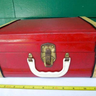 Lot 231: 1960's Latex Doll, Case and Homemade Clothes