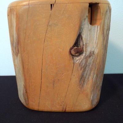 Lot 269: A Live Edge Cedar Box with Drawer