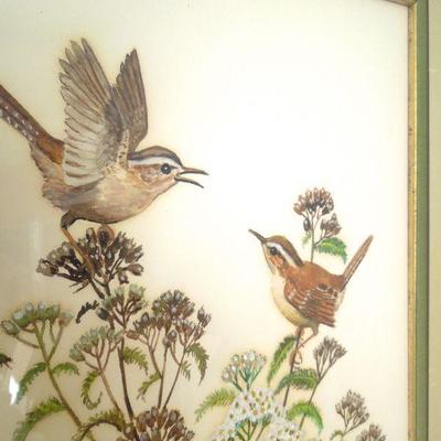 Lot 192: Two Vintage Framed Bird Prints by Middleton and Oliver