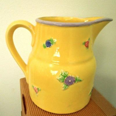 Lot 217: Antique italian Large Urn and Czech Pitcher
