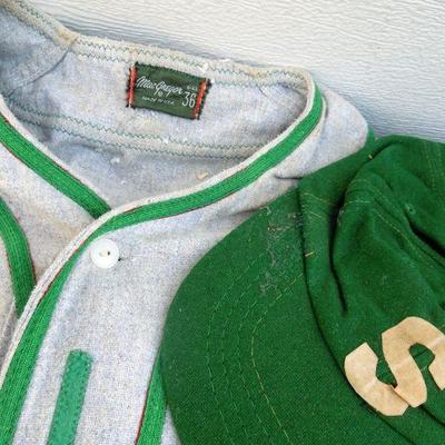 Lot 234: Vintage Vulcanized Trunk, Baseball Gear and Memorabilia
