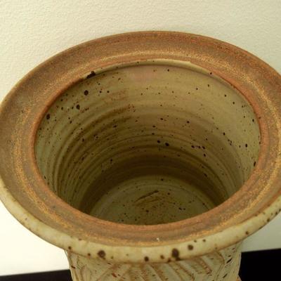 Lot 220: Art Studio Piece: Owens Stoneware Covered Vessel