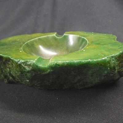 Lot 144: Group of Vintage Ashe Trays and Leather Desk Blotter