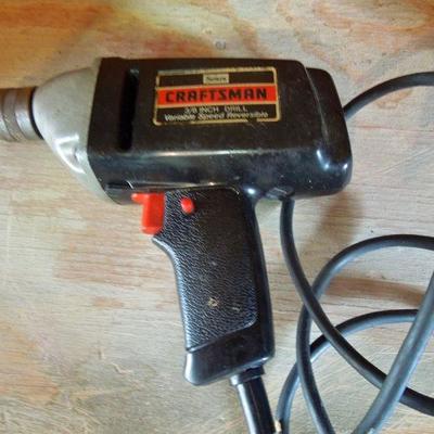 Lot 245: Large Lot of Power Tools in Boxes, Old Metal Tool Box and more