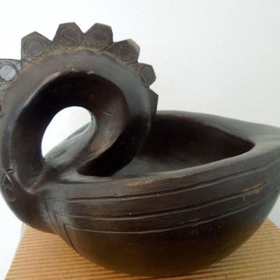 Lot 198: Vintage Cherokee Pottery, Carved and Turned Wood