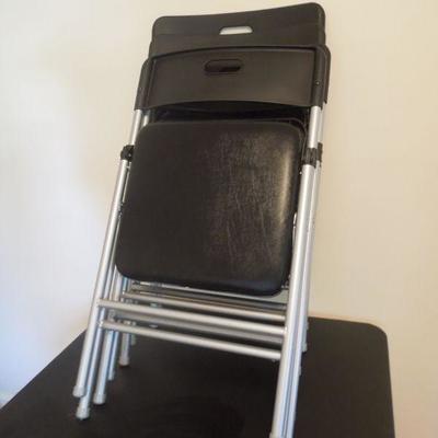 Lot 181: Cosco Card Table and 4 Folding Chairs