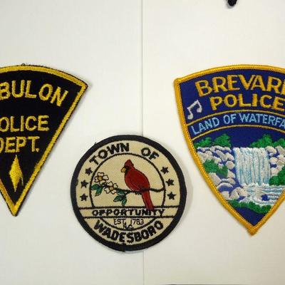 Lot 137:  Sixteen Vintage Embroidered NC Police Patches