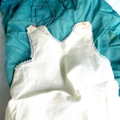 Lot 231: 1960's Latex Doll, Case and Homemade Clothes