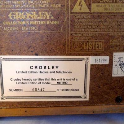 Lot 148: Crosby "Vintage" Radio Clock and Cassette Player Lot