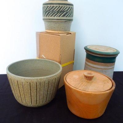 Lot 196: 1970's Southern Studio Pottery and Turned Wood Treen