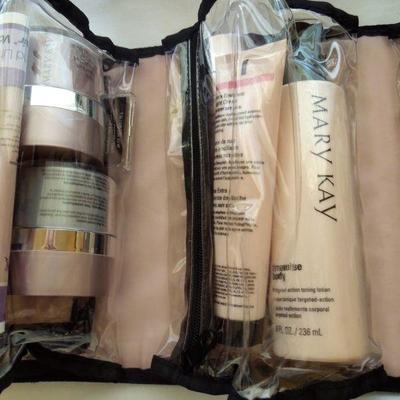 Lot 185: large Mary Kay Bag with Products nd Bathroom Items