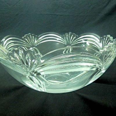 Lot 68: Large Group Crystal Serving Pieces, Etc.