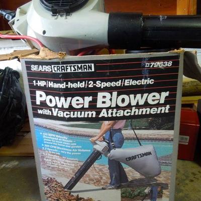 Lot 240: Large Group of Gardening and Lawn Tools Blower and Tool Belt