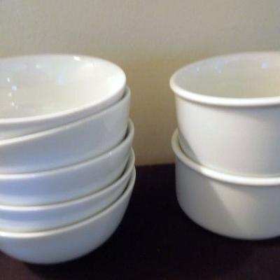 Item 171: Vintage Franciscan Ironstone Dishes and Cutglass Drinking Glasses