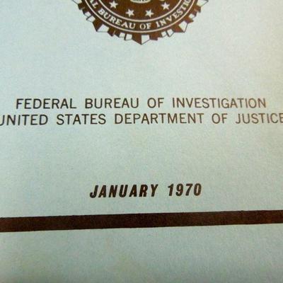 Lot 138: Vintage 1960's FBI Collectibles with Crime Scene Images