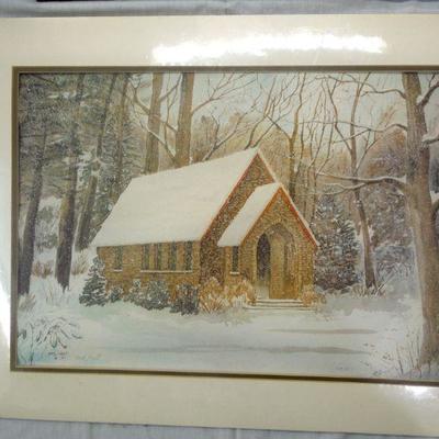 Lot 62: Group of Wood Framed Pictures