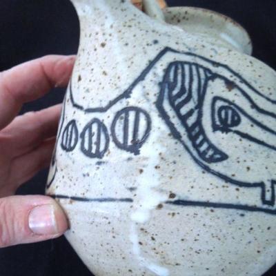 Lot 271: Three 1970's Studio Pottery Pieces by Michael Pitts 